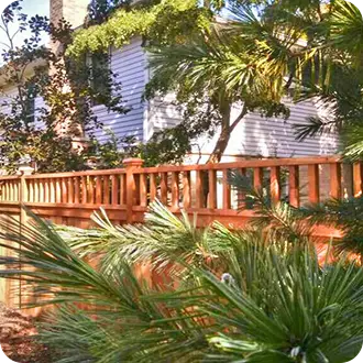 PalmsWoodenPrivacyFence