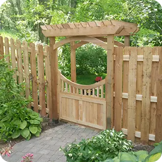 PergolaAndWoodenSemi-privateFence