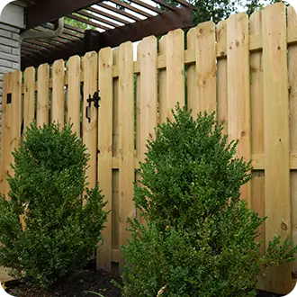 ShrubsAndWoodenSemi-privateFence