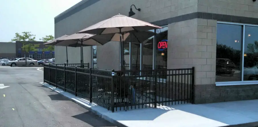 Commercial Black Aluminum Ornamental Fence 